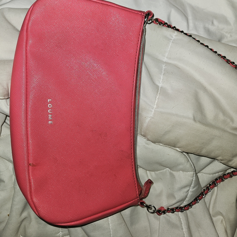 Pink Chain Shoulder Bag